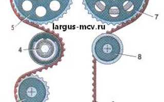 Когда на ларгусе менять ремень грм 16 клапанов